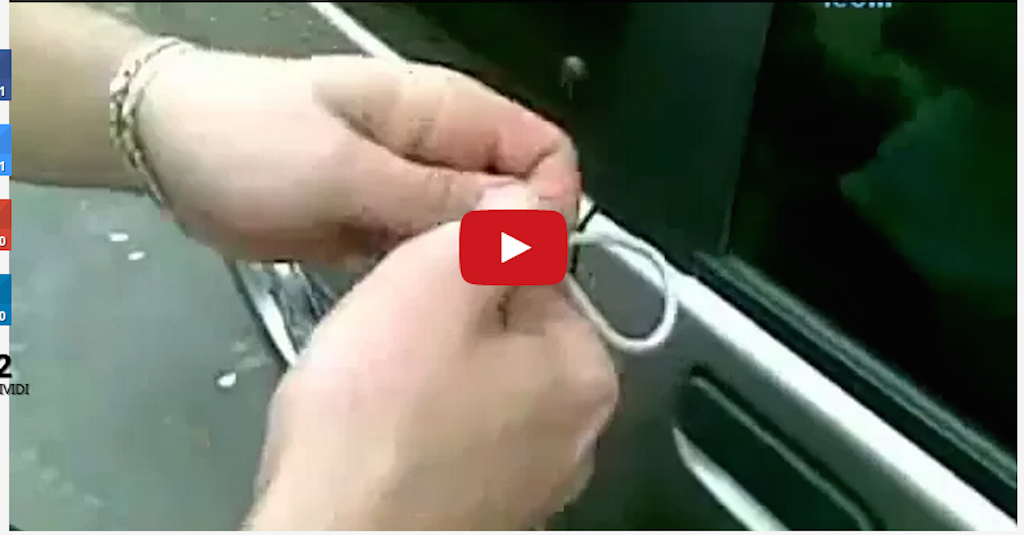 You left the keys in the car? Do not worry. Try this trick...